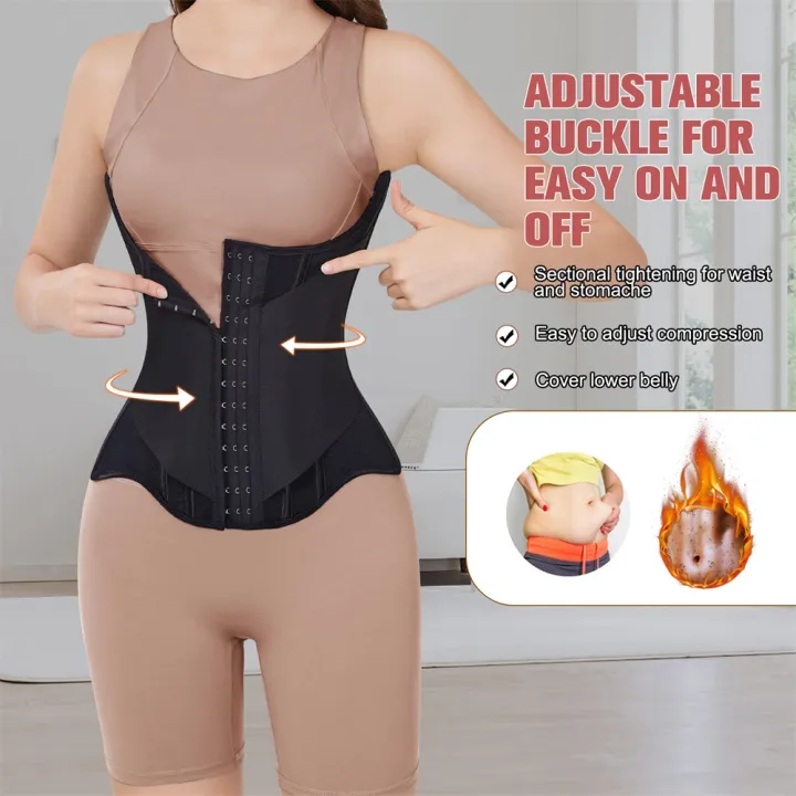 MiiOW%20U-shaped%20Waist%20Trainer%20Corset%20Women%20Buttoned%20Shapers%20Breast%20Lifted%20Waist%20Trainer%20Steel%20Bone%20Slimming%20Breathable%20Shapewear%20-%20Image%203