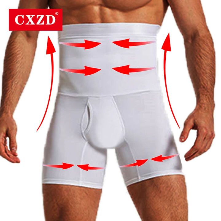 Men Slimming Body Shaper Waist Trainer High Waist Shaper Control Panties Compression Underwear Abdomen Belly Shaper Shorts