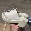 New Crocs high heels slip on shoes daily shipping from Thailand. 