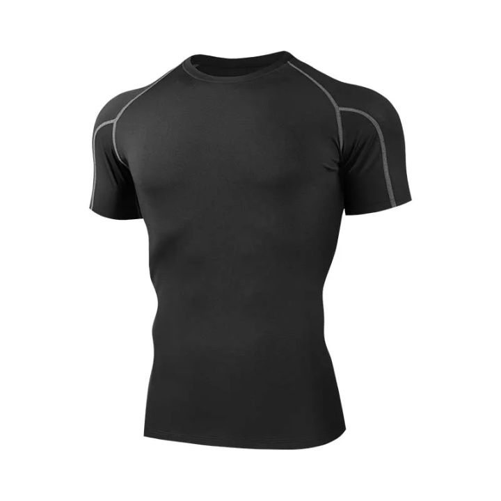 2025%20Compressed%20T-shirt%20Men's%20sportswear%20Running%20T-shirt%20Elastic%20Quick-drying%20Exercise%20T-shirt%20for%20men%20exercising%20in%20the%20gym%20-%20Image%204