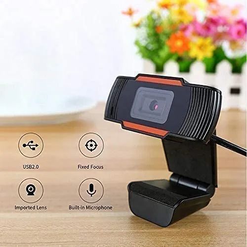 HD 720P USB Web Camera with Microphone for PC & Laptop | Webcam for Online Class, Zoom & Video Meeting