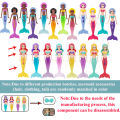 4/3 PCS 1 Bag Mermaid Water Play Toys Different Style for Swimming Children Game in Sun Pool/Beach/Bath Time Color Random.