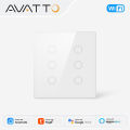 AVATTO Brazil WiFi Smart Light Wall Switch,Tuya Touch-Sensor Smart Interruptor 4/6 Gang Switch,Work for Alexa  Home lightify. 