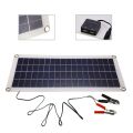 Solar Panel Kit 30W 12V Dual USB Output Solar Cells Solar Panel 20A 30A 40A 50A Controller For Car Yacht Battery Boat Charger. 