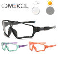OMEKOL Brand New Photochromic Sport Cycling Glasses Men Women Outdoor Sun Glasses Bike Bicycle Eyewear MTB Baseball Sunglasses. 