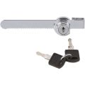 Sliding Glass Door Ratchet Lock with Chrome Finish - Premium Cabinet Locks. 