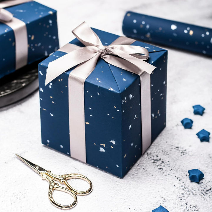 1roll%20%20Wrapping%20Paper%20Navy%20Blue%20Gold%20Foil%20%20Wrapping%20Paper%20%20Paper%20Suitable%20for%20Birthdays%20and%20Festivals%20DIY%20%20-%20Image%205