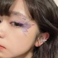 Fairy Butterfly Wings Shiny Tattoo Sticker Waterproof Eyes Face Hand Body Art Fake Tattoos For Women Makeup Dance Music Festival. 