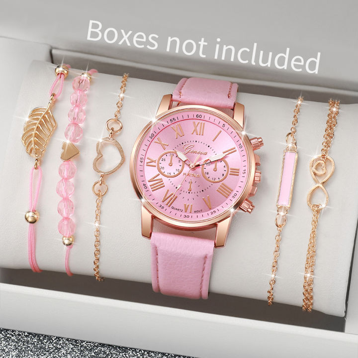 Surprise%20%20Watch%20Set%20Blind%20Box-%206PCS%20Fashion%20Women%20Watches%20Bracelets%20Set%20Casual%20Leather%20Band%20Wristwatches%EF%BC%88Without%20Box%EF%BC%89%20-%20Image%203