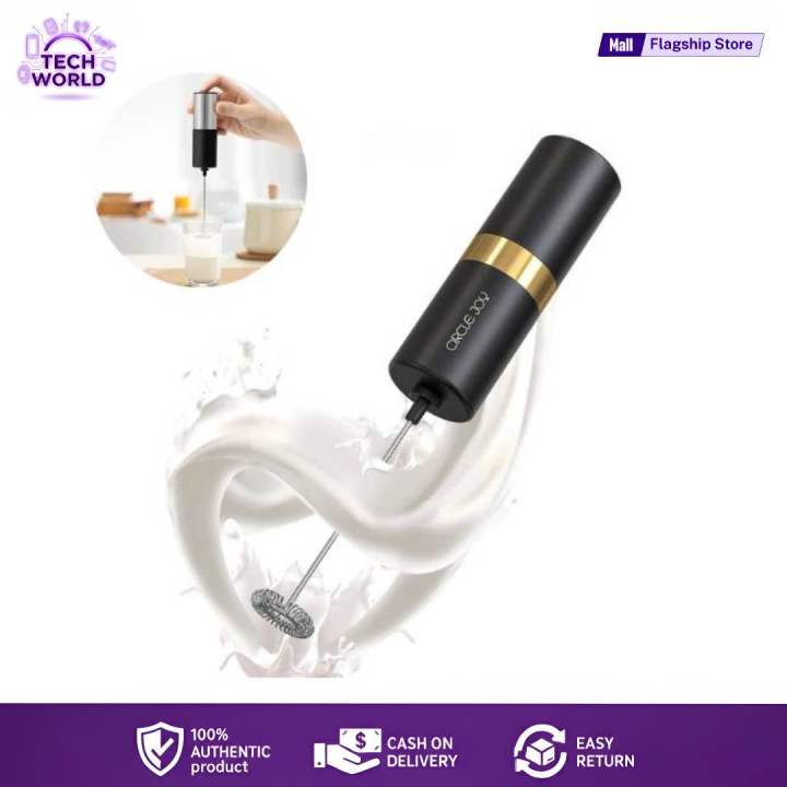 Xiaomi CIRCLE JOY Silver Knight Milk Frother Handheld Coffee, Drink Mixer