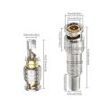 BNC JR-B25 Male Solderless BNC Connector for Security CCTV Camera System Wired CCTV Camera Security System Kit(Solderless,1PCS). 
