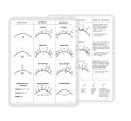 Bundle Beginner and Wispy Eye Shape Lash Map Charts School Practice Training for Fake Eyelashes Wholesale.