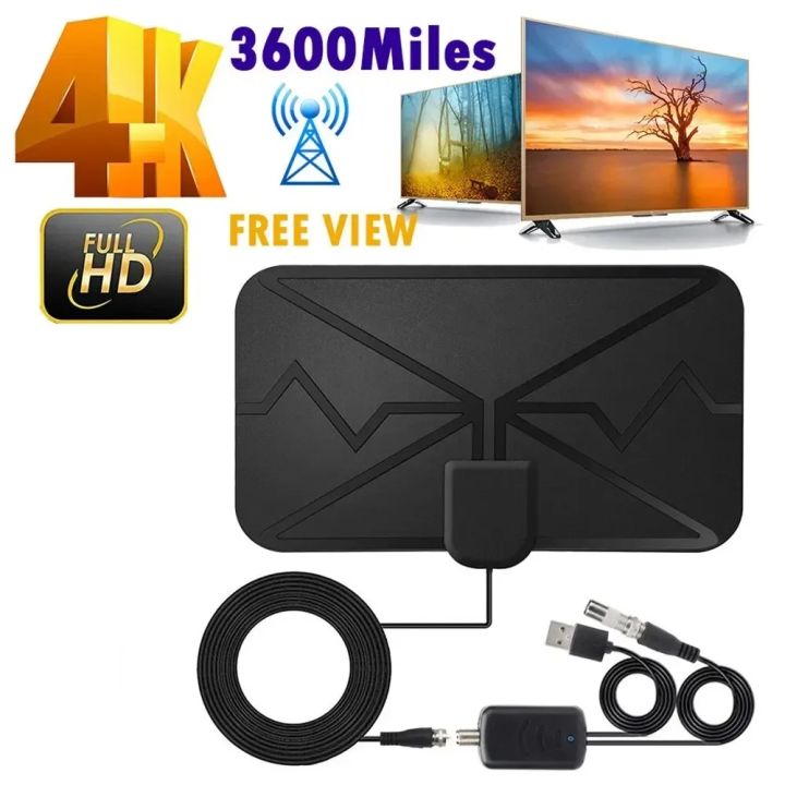 5000 Miles HD 8K 4K 1080P Indoor Digital TV Antenna 25DB HDTV Antena ...