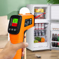 Digital Infrared Thermometer Non-contact Pyrometer Laser Temperature Meter Imager Hygrometer IR Termometro Color LCD Light Alarm. 
