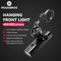 ROCKBROS 400LM 800LM Bike Front Light with Extension Mount IPX6 Type-C Bicycle Hanging Light Aluminum MTB Road Cycling Headlight. 