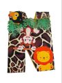 Block Letters (Alphabet) | Name on Jungle theme for Kids/ Children Birthday Parties (Card board). 