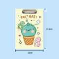 A4 clip board paper clip board writing board cardboard writing pad cute cartoon pattern. 