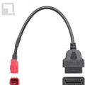OBD2 Diagnostic Adapter Cable – 6‑Pin to 16‑Pin for Moto Guzzi, Piaggio & Vespa Motorcycle Engine Fault Diagnosis, 1PC. 
