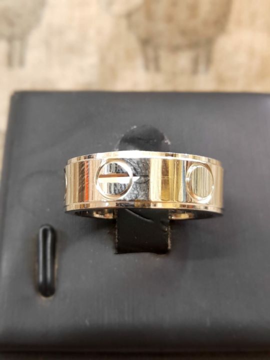 palltadium Mix 1% Silver Tyre Ring For men