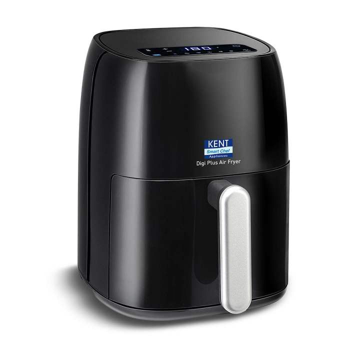 KENT Digi Plus Air Fryer 4L |1300W Digital Display & Touch Control Panel | Black Air Fryer (4