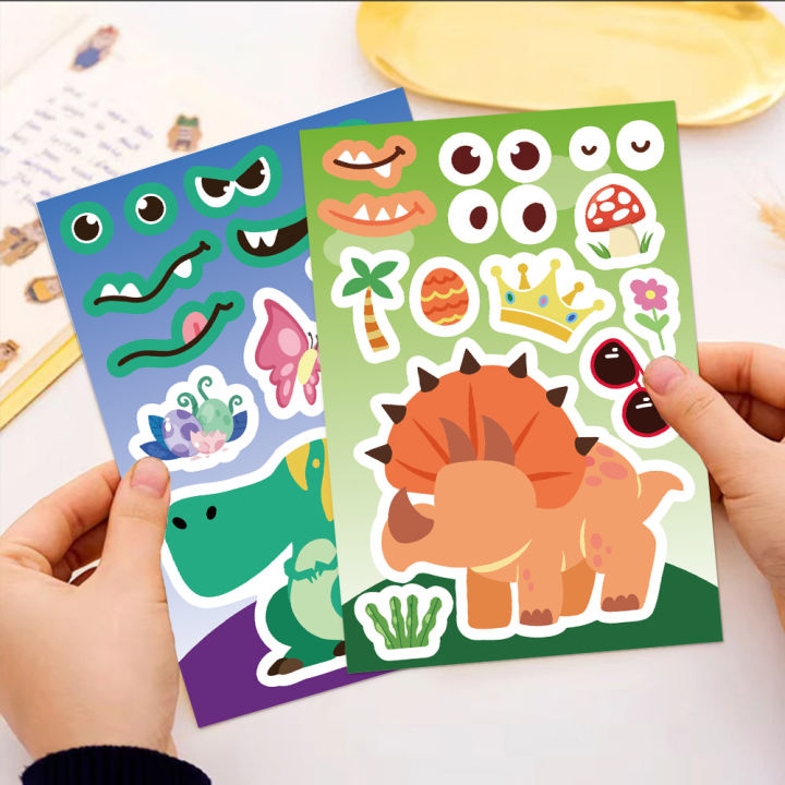8/16PCS%20Creative%20Dinosaur%20Cartoon%20Collage%20Stickers%20DIY%20Game%20Stickers%20Animal%20Craft%20Laptop%20Skateboard%20Stickers%20-%20Image%202