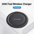 30W Wireless Charger Pad Stand for iPhone 15 14 13 11 Pro Max Samsung S22 S23 Xiaomi Mobile Phone Chargers Fast Charging Station. 