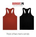 BURNOUT.PK NEW TRENDY SUMMER COLLECTION PACK OF 2 MENS JYM SANDO. 