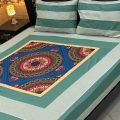 Premie King Size Double Bedsheet Set with Two Coordinating Pillow Covers. 