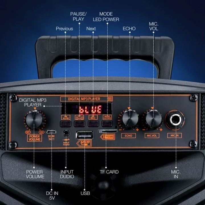 Big%20Sound%208%20inch%20Rechargeable%20%20Portable%20%20Bluetooth%20Party%20Speaker%20With%20Wired%20%20Mic%20,%20Remote%20-%20Image%205