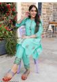 Anarkali Cotton Silk Kurti Set For Women. 