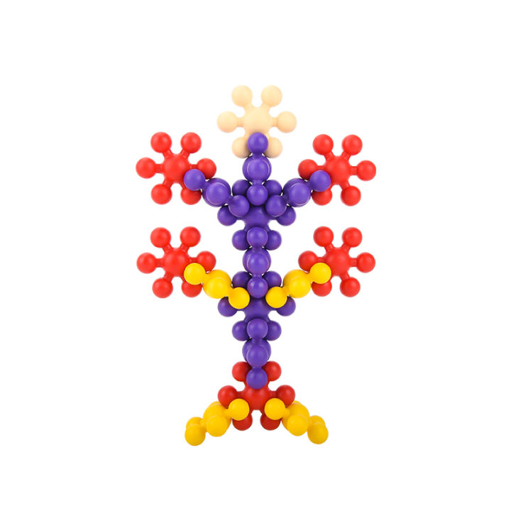 Children's%203D%20snowflake%20flake%20plum%20blossom%20building%20block%20rotatable%20toy%20-%20Image%205