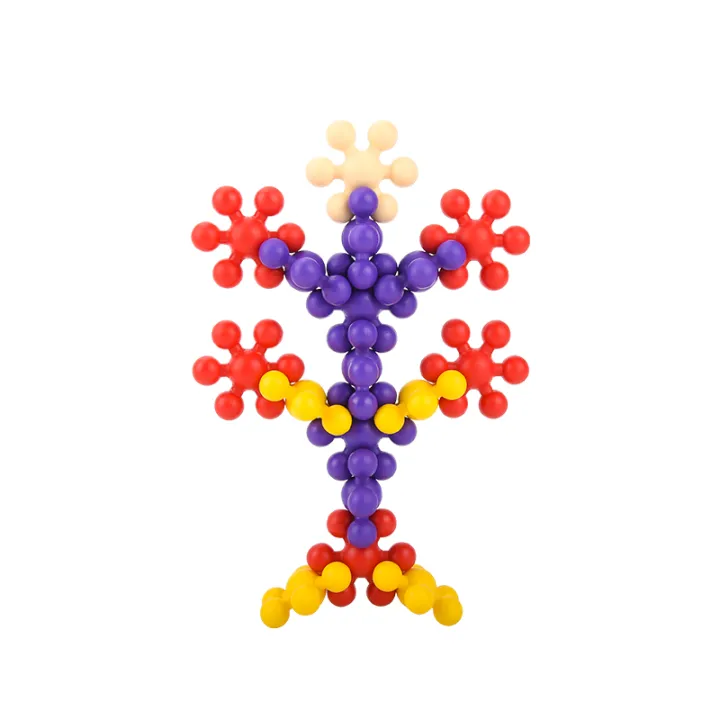Children's%203D%20snowflake%20flake%20plum%20blossom%20building%20block%20rotatable%20toy%20-%20Image%205