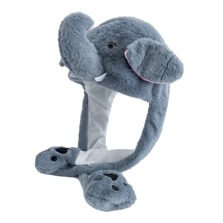 New%20Style%20Unisex%20Funny%20Ear%20Hat%20Animal%20Elephant%20Couple%20Cute%20Ear%20Moving%20Up%20Cap%20Men%20Women%20Rabbits%20Ears%20Plush%20Winter%20Lovely%20Hat%20%EF%BB%BF%20-%20Image%203