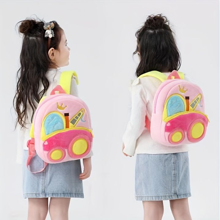 Cartoon%20Plush%20Kid%20Backpack%20Engineering%20Vehicles%20Kindergarten%20Schoolbag%20Baby%20Toddler%20Backpack%203D%20Excavator%20Tractor%20Backpack%20-%20Image%205