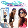 12 Pcs Thin Elastic Headbands Non Slip Sport Sweatbands for Running Soccer Basketball Cycling Workouts Gym Tennis Hiking Volleyb. 