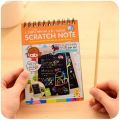 Small Scratch Note Pad Rainbow Scratch Art Papers for Kids Arts and Crafts Rainbow Scratch Art Notebooks and 4 Styluses Cute Unique Gift Idea for Kids Girls Boys Women or Anyone. 