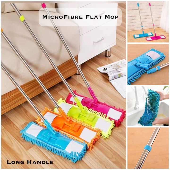 TELESCOPIC MICROFIBER FLOOR MOP WIPER