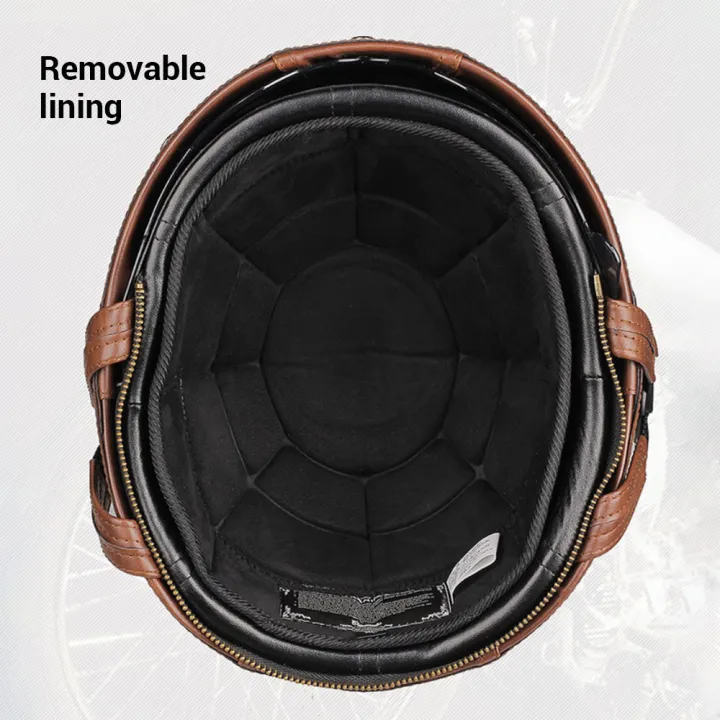 Motorcycle%20Helmet%20Leather%20Retro%20Casco%20Moto%20Summer%20Capacete%20De%20Moto%20Half%20Face%20Dot%20Certification%20Motorbike%20Half%20Helmets%20Vintage%20-%20Image%205