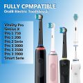 Black/White Replacement Brush Heads For Oral B Electric Toothbrush Advance Power Vitality Precision Clean Pro Health Triumph 3D. 
