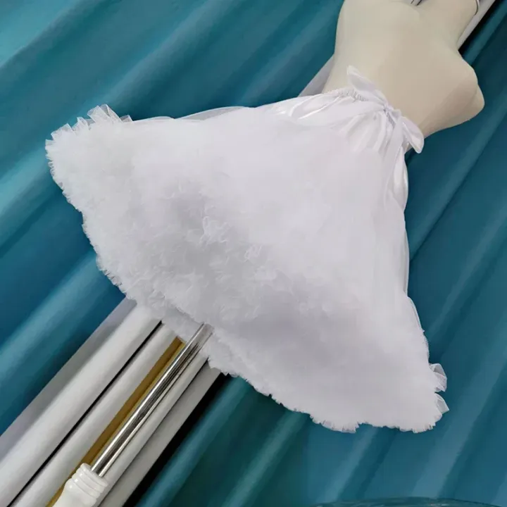 Lowest%20Pirce%20Womens%202-Layered%20Pleated%20Tulle%20Petticoat%20White%20Black%20Tutu%20Puffy%20Party%20Cosplay%20Skirt%20Lolita%20Cosplay%20Bridal%20Crinoline%20-%20Image%205