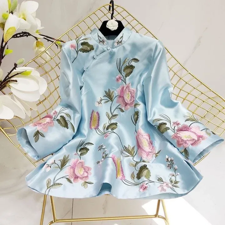 Women%20Chinese%20Vintage%20Blouse%204XL%20Loose%20Female%20Hanfu%20Tops%202024%20NewTang%20Suit%20Shirt%20National%20Style%20Traditional%20Elegant%20Embroidery%20-%20Image%203
