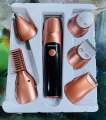 Original Gentleman 10 in 1 Hair Trimmer for Men – Cordless rechargeable Trimmer, Body shaver , Nose Hair cutting machine & Hair Clipper with USB-C Charging, Digital Display, 6 Heads & 8 Combs. 