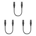 1-5PCS3 Pin XLR Male To 5 Pin XLR Female DMX Adapter 30cm XLR3M To XLR5F Adaptor Cable for Microphone DMX Stage Light Turnaround. 