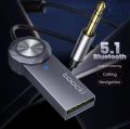 TOOCKI Bluetooth Aux Adapter USB To 3.5mm Jack Car Audio Music Mic Bluetooth 5.1 Handsfree Kit For Car Bluetooth Transmitter. 
