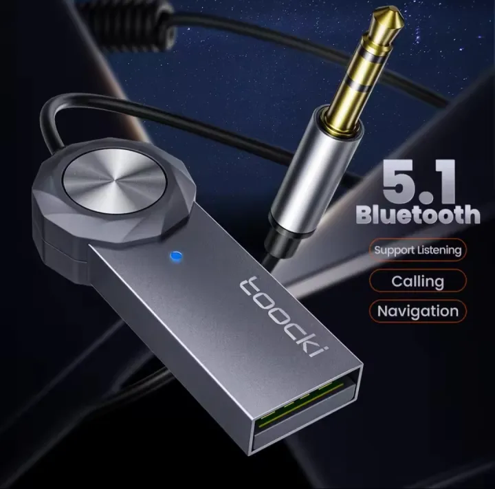 TOOCKI%20Bluetooth%20Aux%20Adapter%20USB%20To%203.5mm%20Jack%20Car%20Audio%20Music%20Mic%20Bluetooth%205.1%20Handsfree%20Kit%20For%20Car%20Bluetooth%20Transmitter%20-%20Image%203