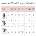 Set of 4 Casters 1-2 inch Caster Wheels for Heavy Duty Furniture Cabinets Mini Castors No Noise Smooth Swivel Wheel.
