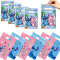 Disney Lilo & Stitch Party Gift Bag Plastic Blue Stitch Pink Angel Goodie Gift Bags for Kids Birthday Party Decor Baby Shower. 