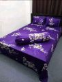 a tuwil panel cotton double size twill panel bed sheet size (7×8) feet King size with two pillow cover. 