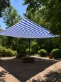 Blue White HDPE 90% Shade Net UV Resistant – Heavy Duty Green Net for Lawn, Garden, Pool, Playground & Outdoor Shade | Double Stitched with Hooks Every 3 Feet. 