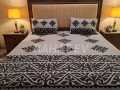 Hand made aplic bed sheet. 